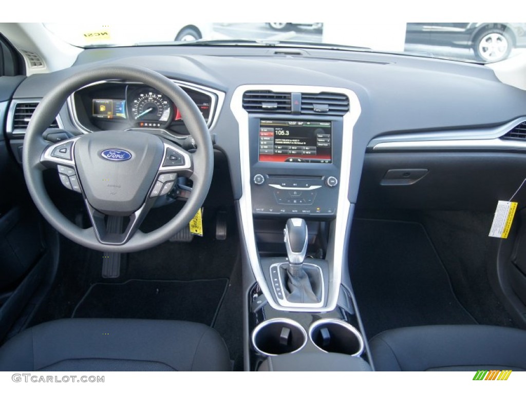 2013 Ford Fusion SE 1.6 EcoBoost Charcoal Black Dashboard Photo #72393684