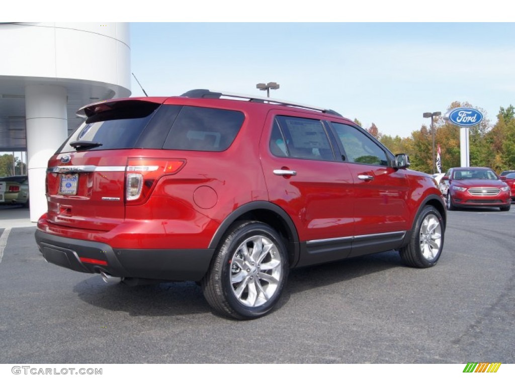 2013 Explorer XLT - Ruby Red Metallic / Medium Light Stone photo #3