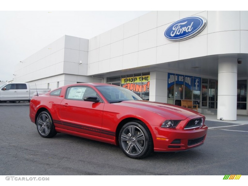 2013 Mustang V6 Coupe - Red Candy Metallic / Charcoal Black photo #1
