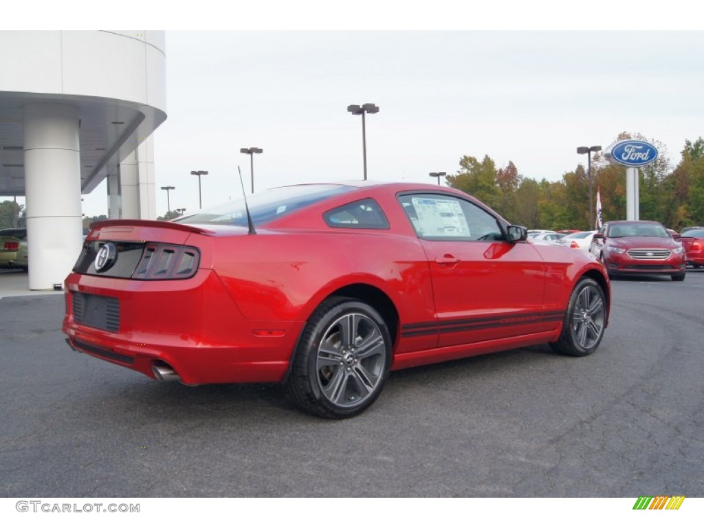 Red Candy Metallic 2013 Ford Mustang V6 Coupe Exterior Photo #72394335