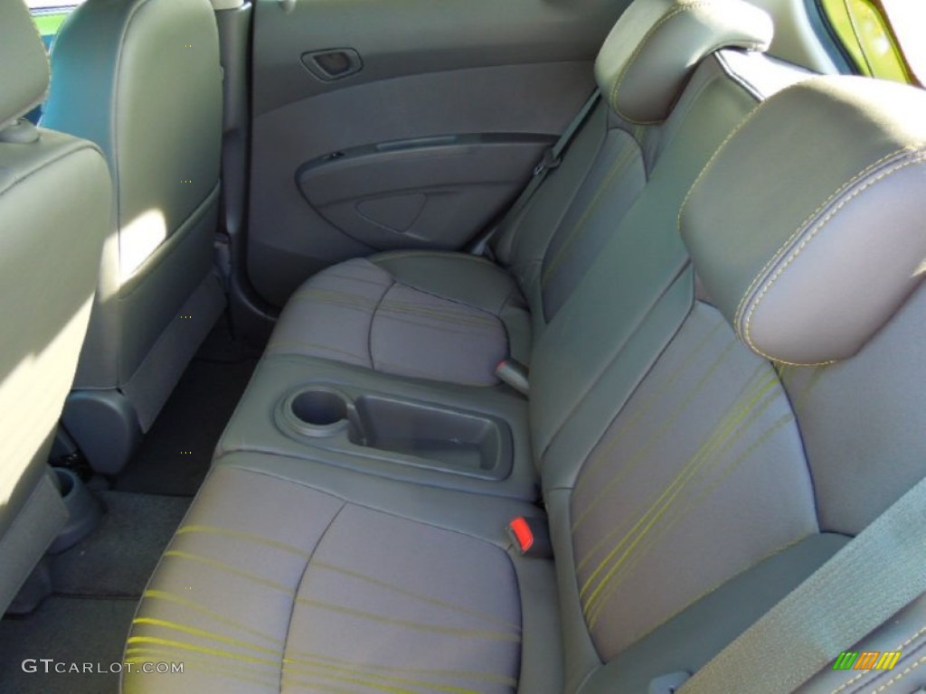 Green/Green Interior 2013 Chevrolet Spark LT Photo #72394497