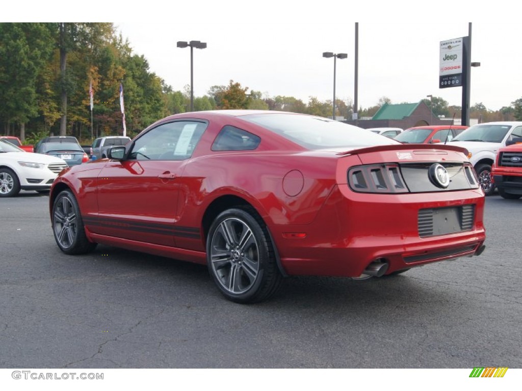 Red Candy Metallic 2013 Ford Mustang V6 Coupe Exterior Photo #72394596