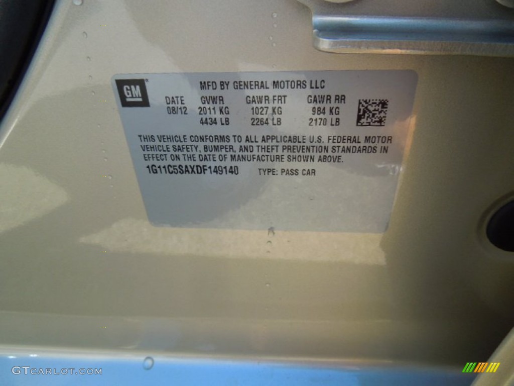 2013 Malibu LT - Champagne Silver Metallic / Cocoa/Light Neutral photo #7