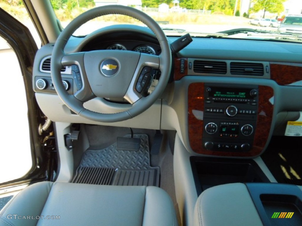 2013 Chevrolet Silverado 1500 LTZ Extended Cab 4x4 Light Titanium/Dark Titanium Dashboard Photo #72395232