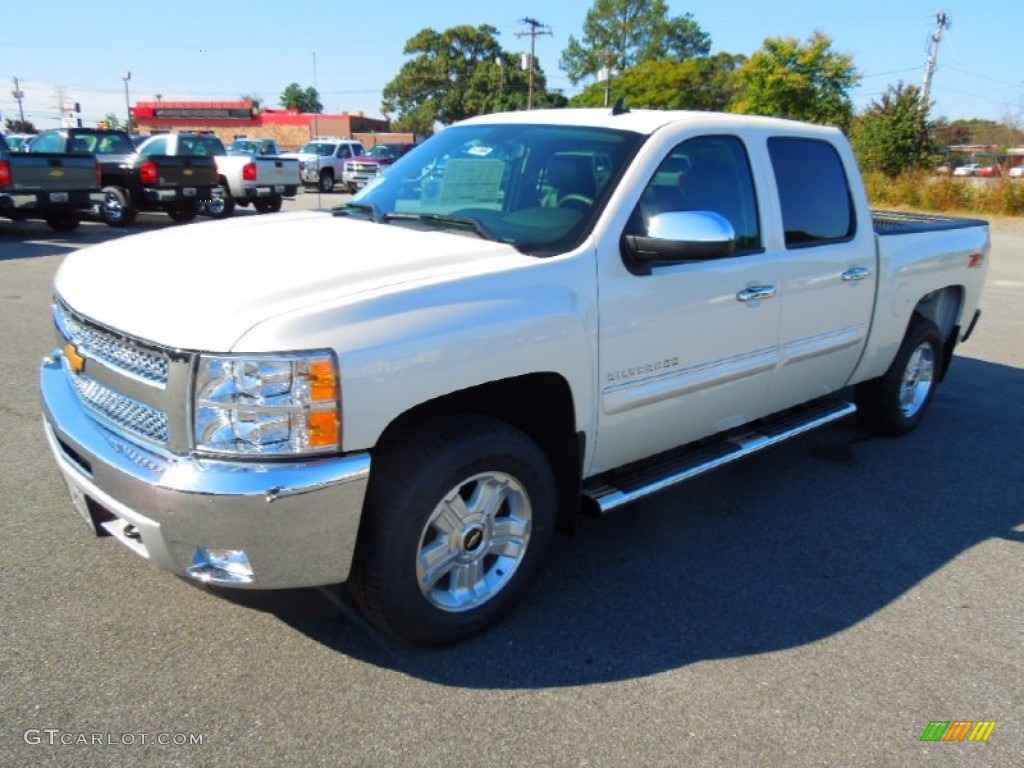 2013 Silverado 1500 LT Crew Cab 4x4 - White Diamond Tricoat / Ebony photo #2