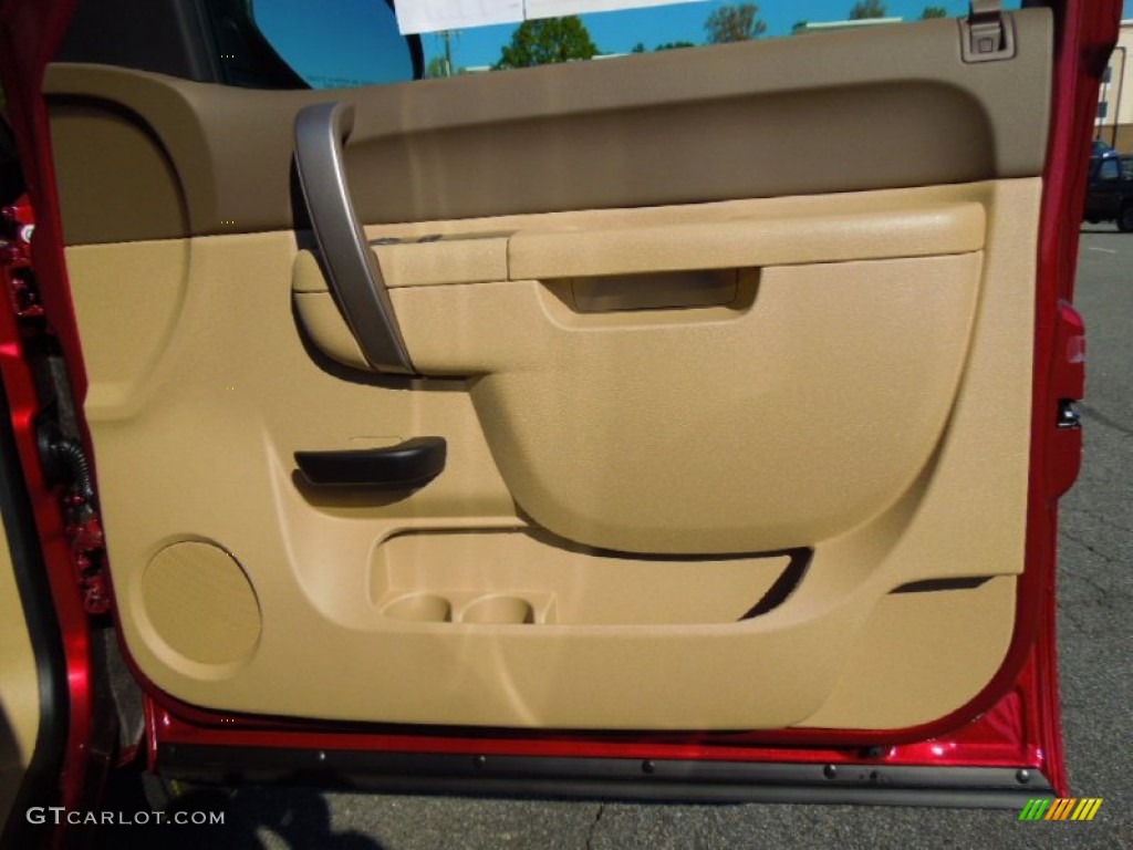2013 Silverado 1500 LT Extended Cab - Deep Ruby Metallic / Light Cashmere/Dark Cashmere photo #25
