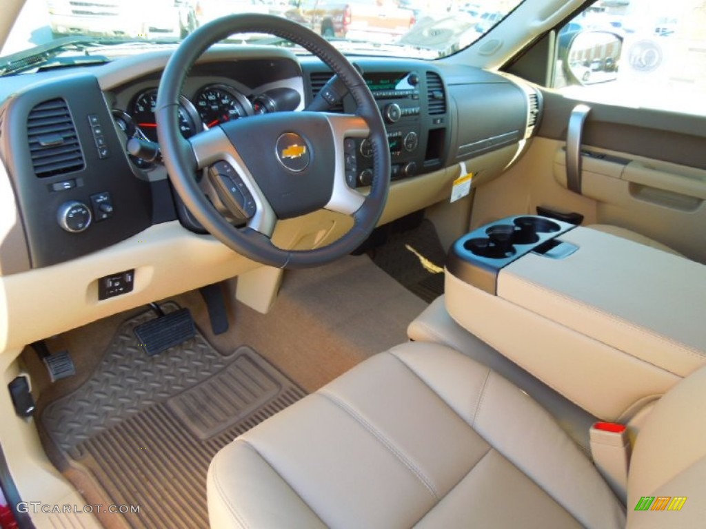 2013 Silverado 1500 LT Extended Cab - Deep Ruby Metallic / Light Cashmere/Dark Cashmere photo #28