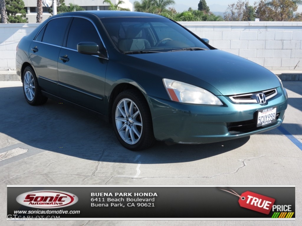 2003 Accord LX Sedan - Noble Green Pearl / Ivory photo #1