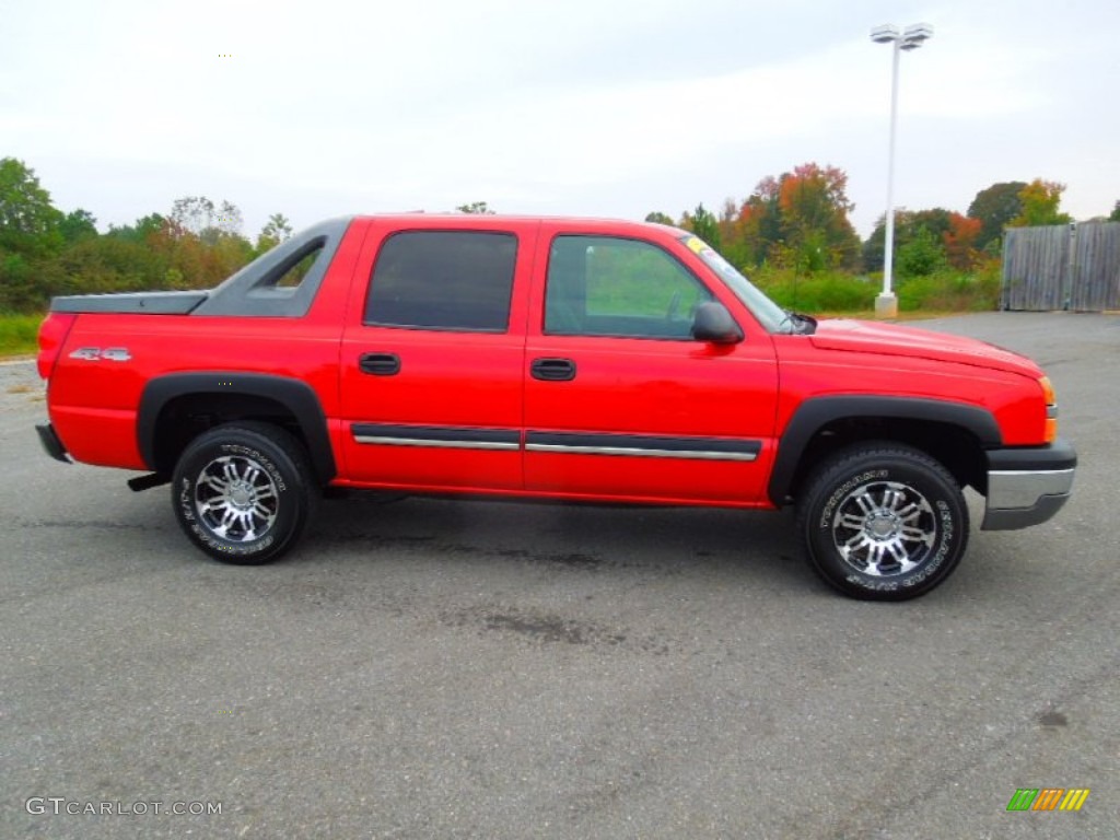 2004 Avalanche 1500 4x4 - Victory Red / Dark Charcoal photo #3