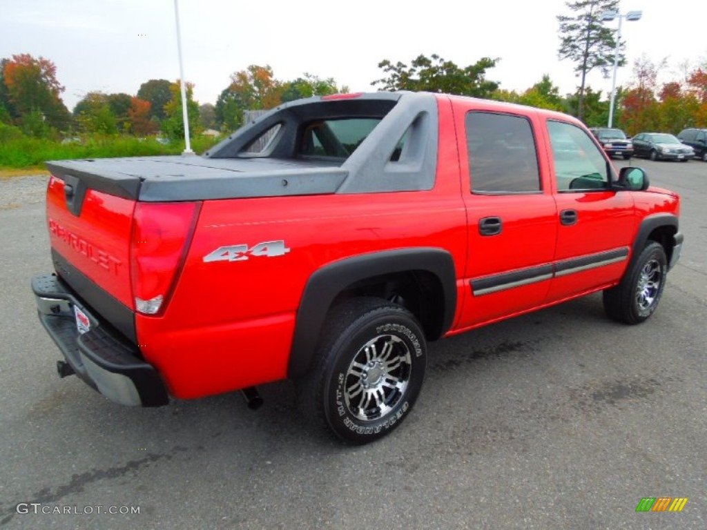 2004 Avalanche 1500 4x4 - Victory Red / Dark Charcoal photo #4