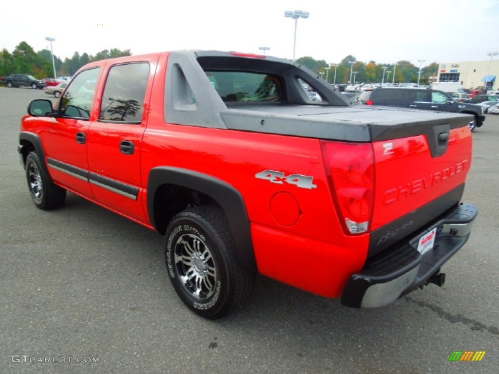 2004 Avalanche 1500 4x4 - Victory Red / Dark Charcoal photo #5