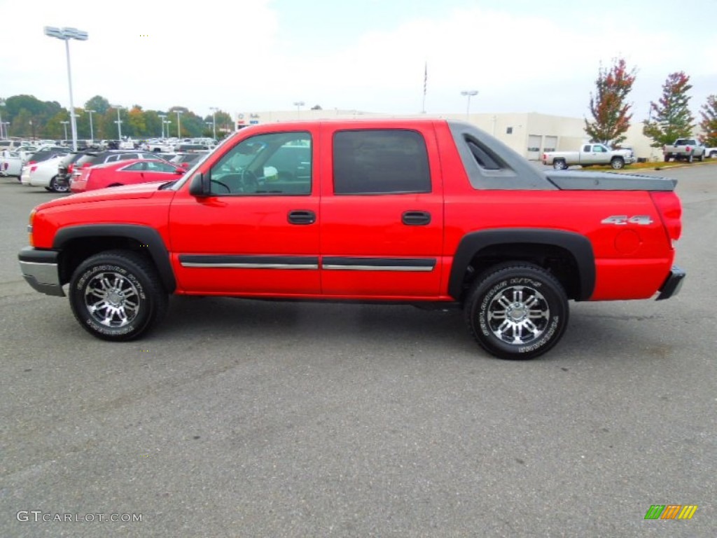 2004 Avalanche 1500 4x4 - Victory Red / Dark Charcoal photo #6