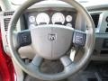 2007 Dodge Ram 2500 Khaki Interior Steering Wheel Photo