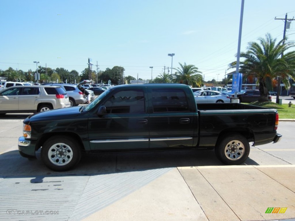 2007 Sierra 1500 Classic SL Crew Cab - Medium Green Metallic / Neutral photo #5