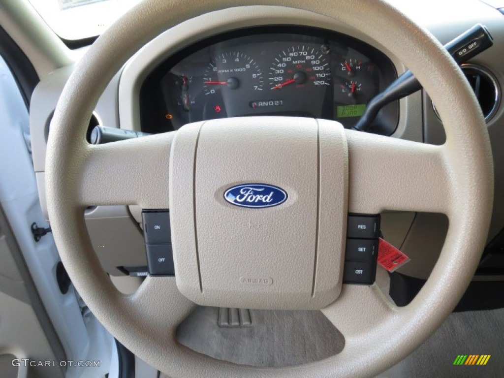 2005 F150 XLT SuperCrew - Oxford White / Tan photo #34