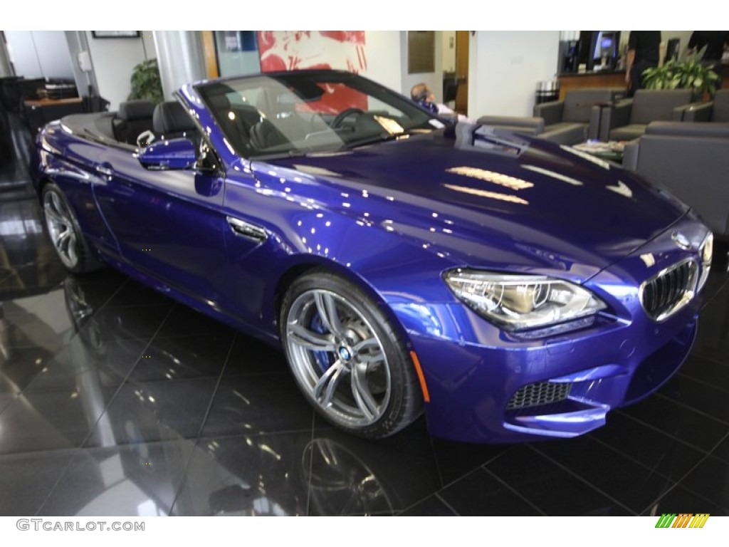 2012 M6 Convertible - San Marino Blue Metallic / Black photo #6