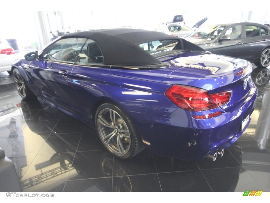 2012 M6 Convertible - San Marino Blue Metallic / Black photo #9