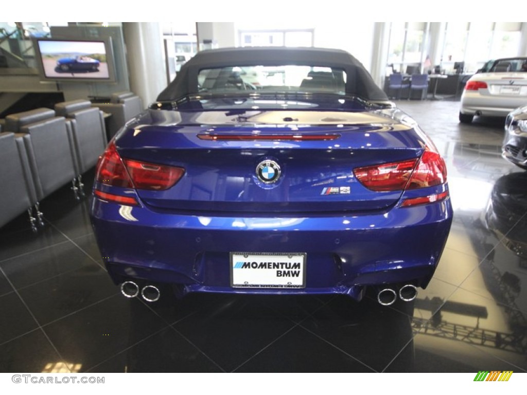 2012 M6 Convertible - San Marino Blue Metallic / Black photo #10
