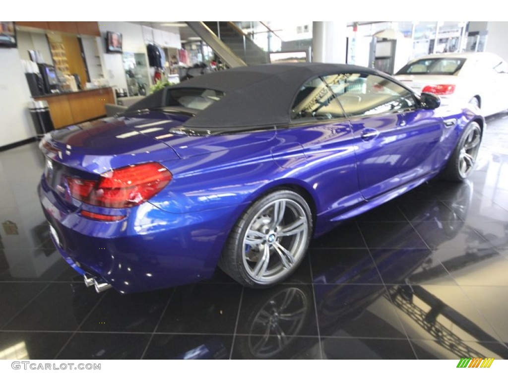 2012 M6 Convertible - San Marino Blue Metallic / Black photo #11