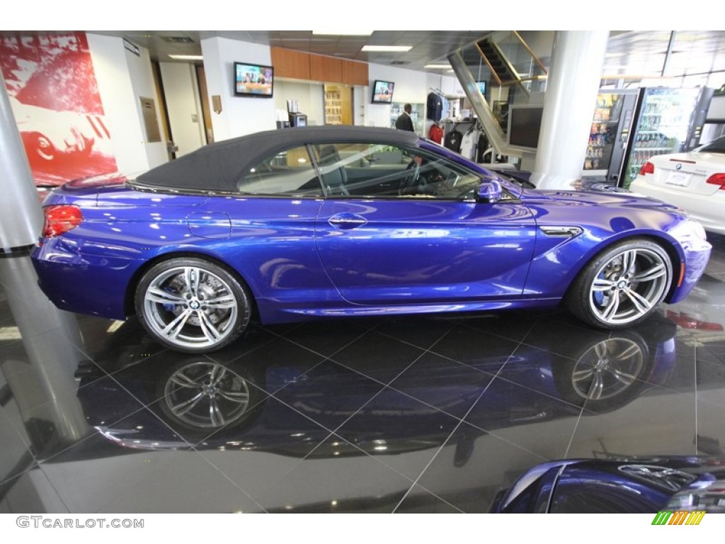 2012 M6 Convertible - San Marino Blue Metallic / Black photo #12