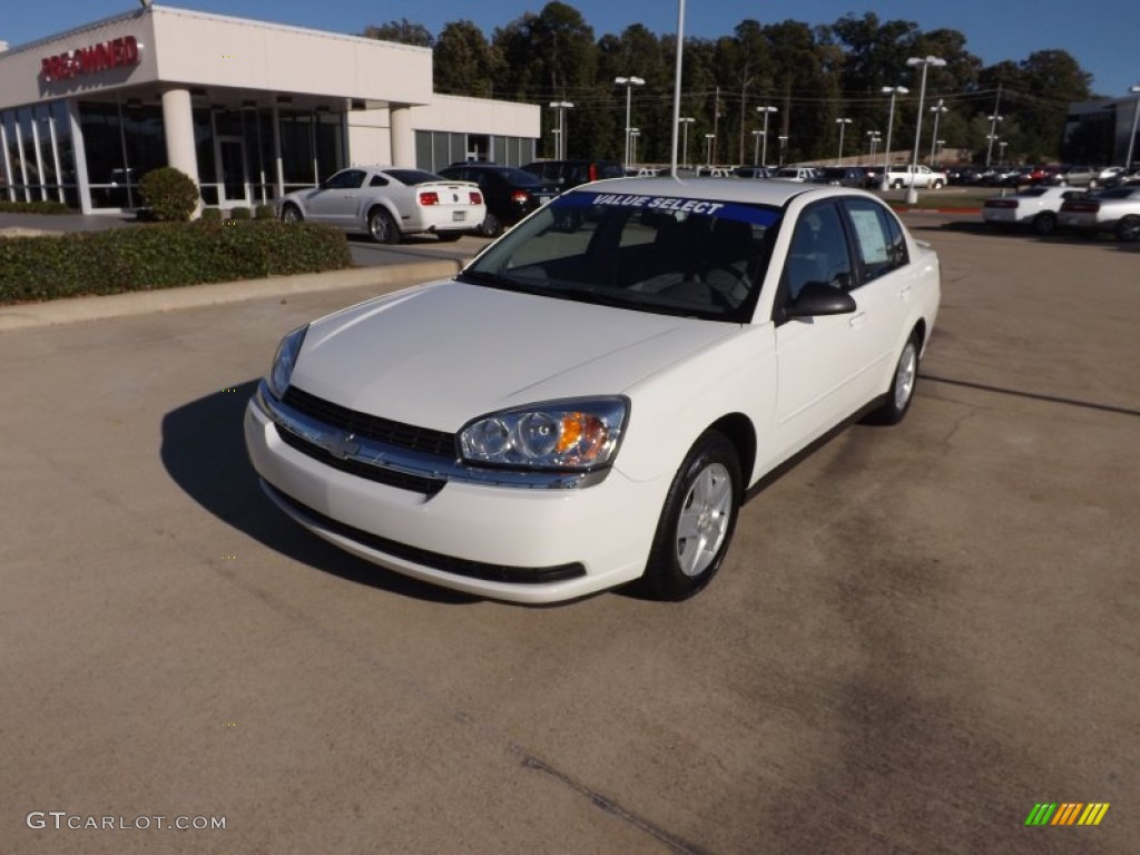 2005 Malibu LS V6 Sedan - White / Gray photo #1