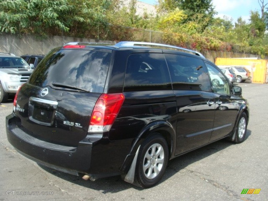 2008 Quest 3.5 SL - Galaxy Black Metallic / Beige photo #4
