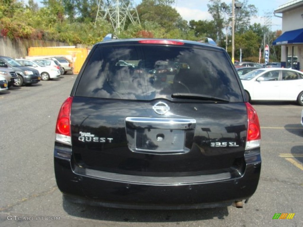 2008 Quest 3.5 SL - Galaxy Black Metallic / Beige photo #5