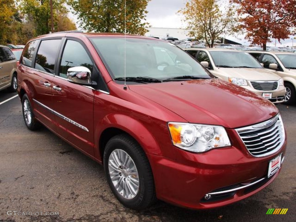 2013 Town & Country Touring - L - Deep Cherry Red Crystal Pearl / Dark Frost Beige/Medium Frost Beige photo #2