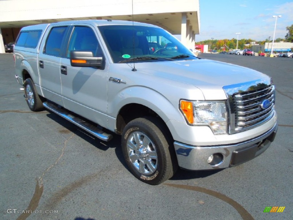 2010 F150 XLT SuperCrew - Ingot Silver Metallic / Medium Stone photo #1