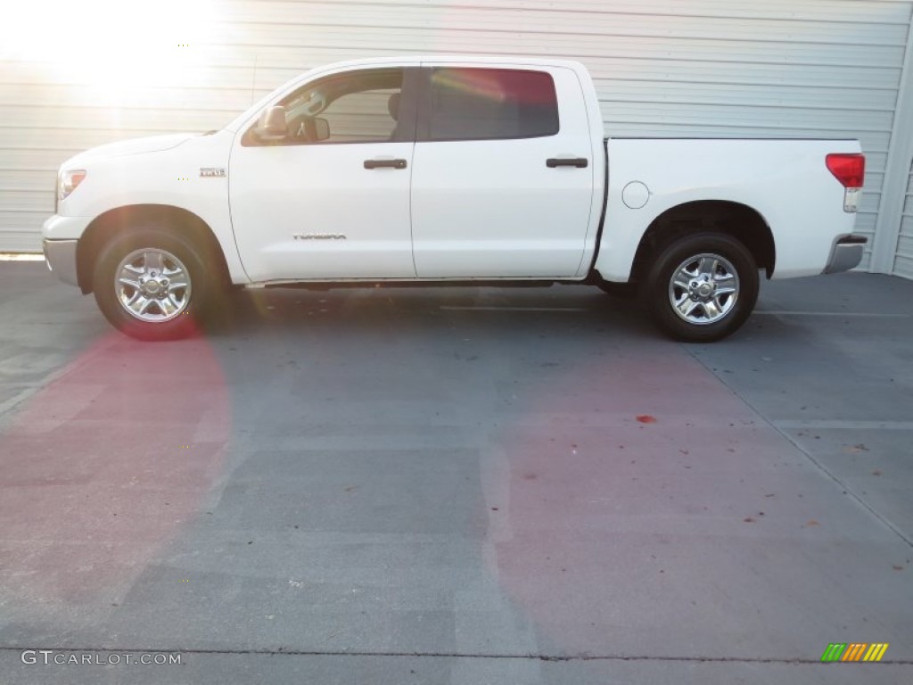 2010 Tundra CrewMax - Super White / Graphite Gray photo #5