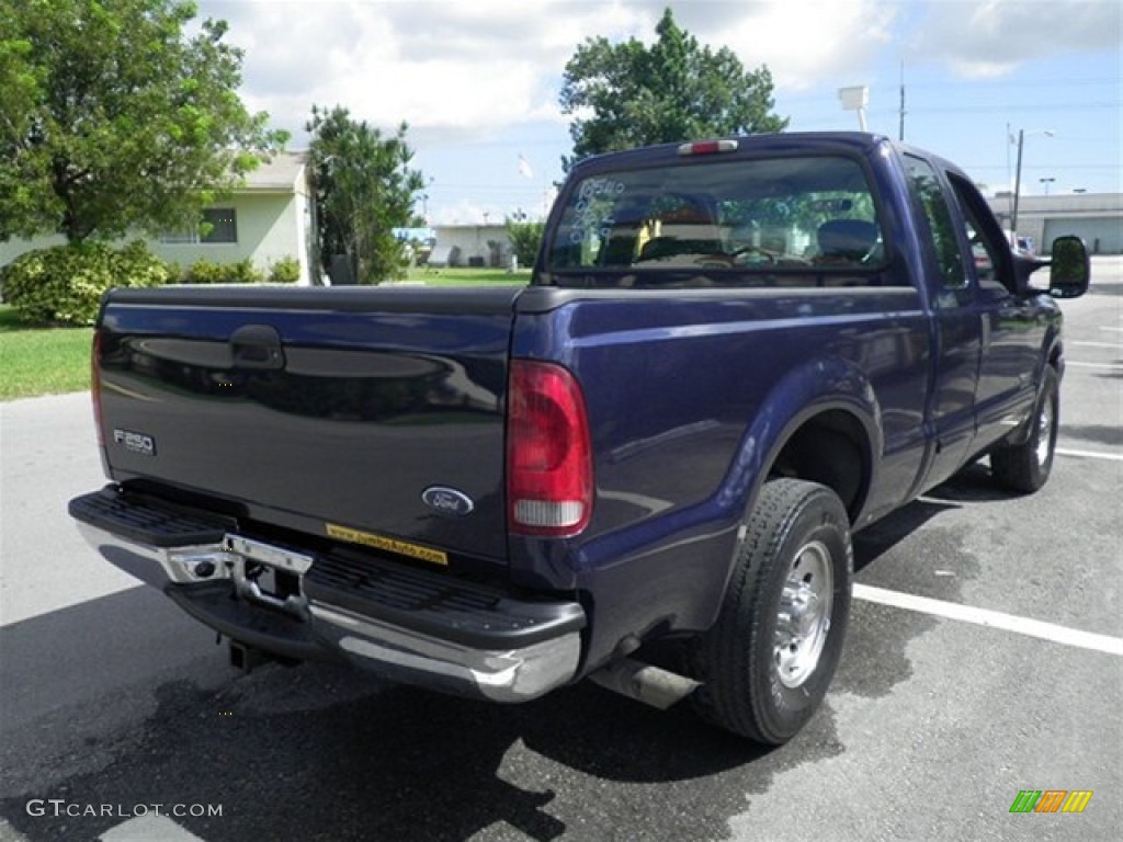 2002 F250 Super Duty XLT SuperCab - True Blue Metallic / Medium Flint photo #13