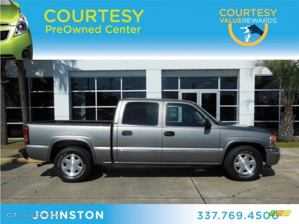 2006 Sierra 1500 SLT Crew Cab - Steel Gray Metallic / Pewter photo #1