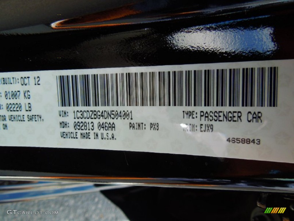2013 Dodge Avenger R/T Parts Photos