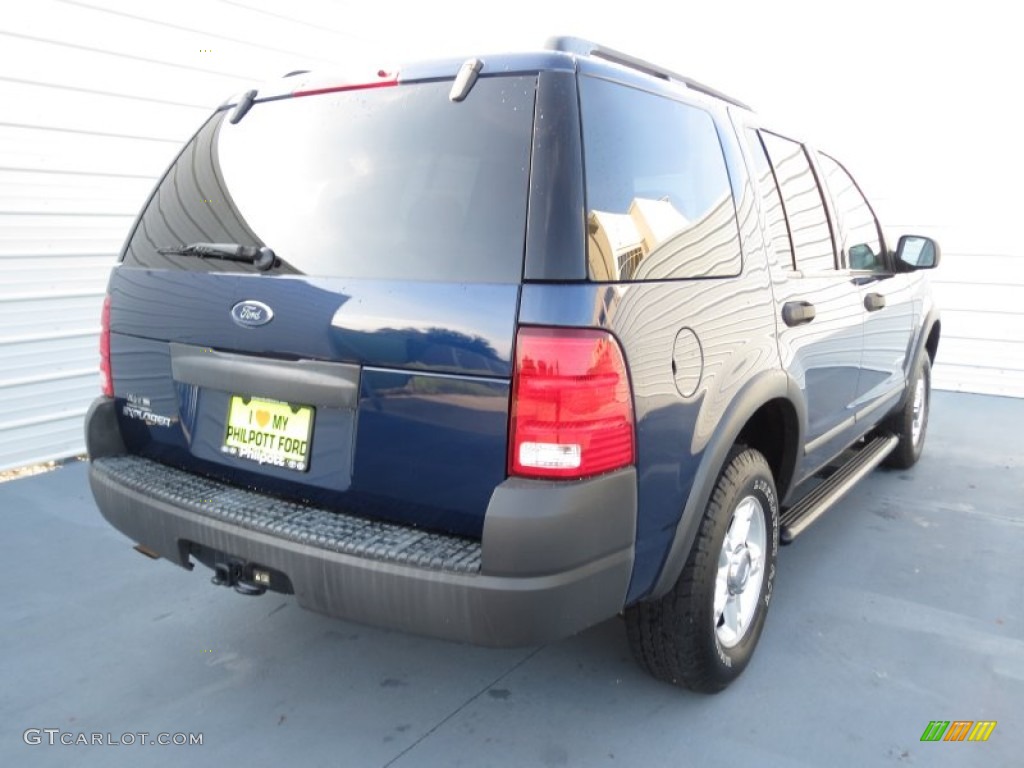 2004 Explorer XLS - Dark Blue Pearl Metallic / Medium Parchment photo #3
