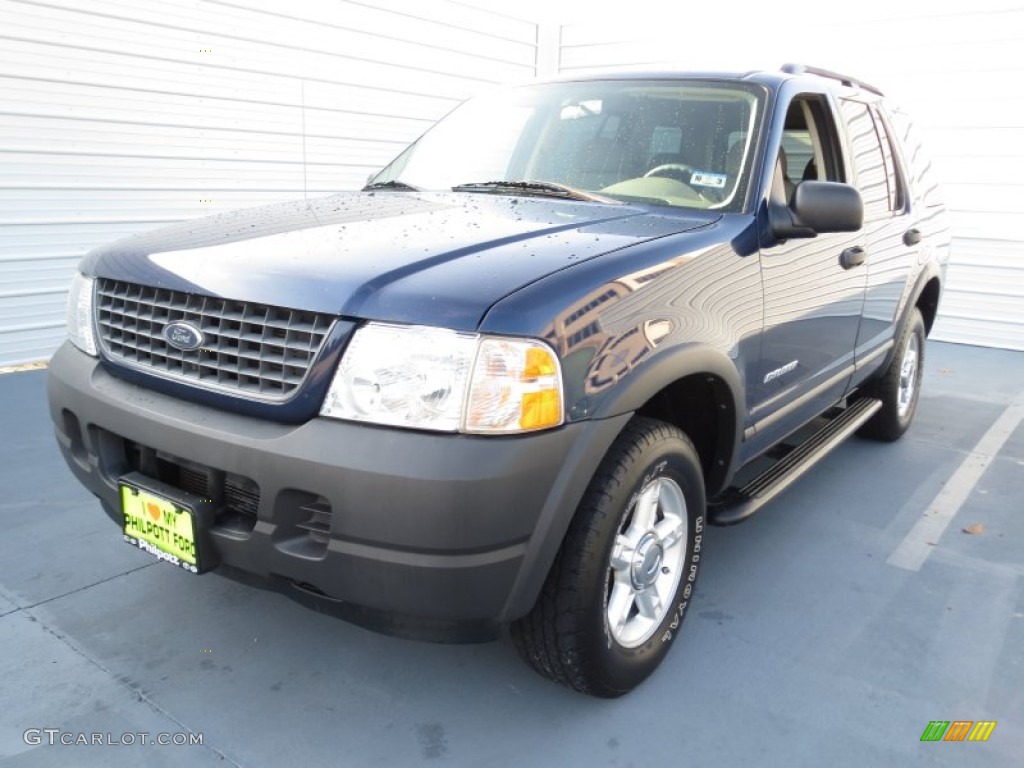 2004 Explorer XLS - Dark Blue Pearl Metallic / Medium Parchment photo #6