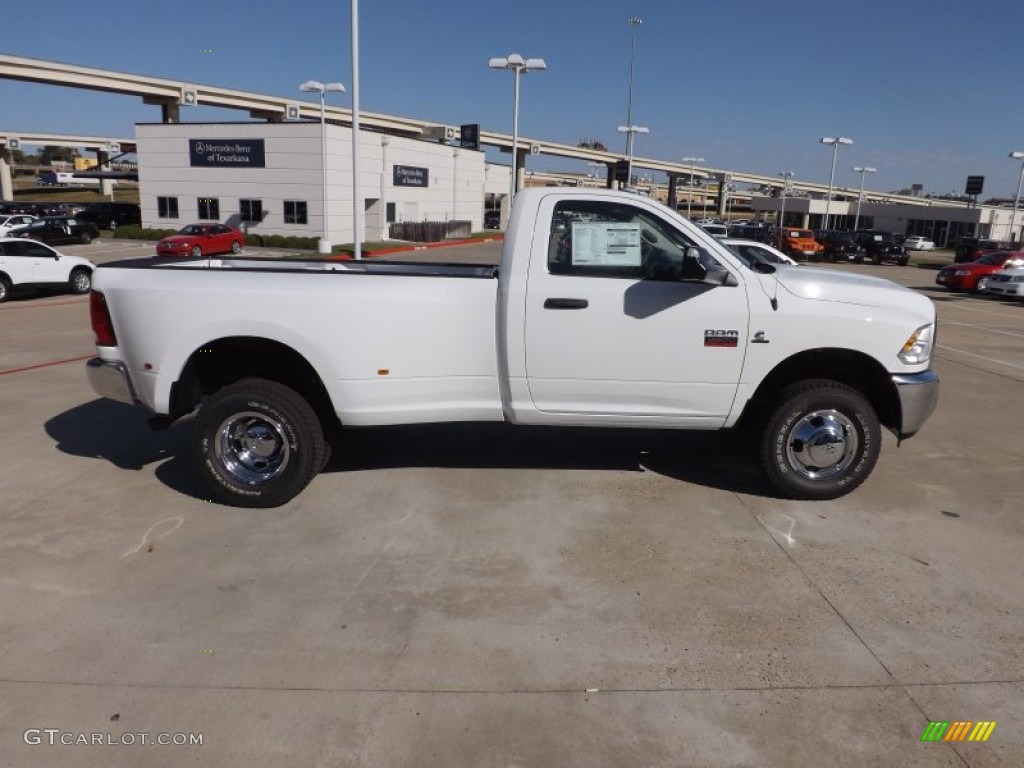 Bright White 2012 Dodge Ram 3500 HD ST Regular Cab 4x4 Dually Exterior Photo #72407021