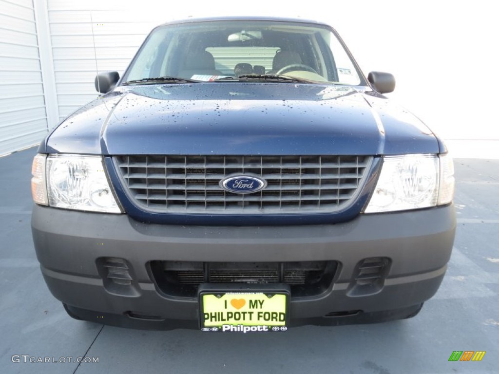 2004 Explorer XLS - Dark Blue Pearl Metallic / Medium Parchment photo #7