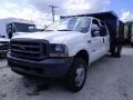 2004 Oxford White Ford F450 Super Duty XL Crew Cab Dump Truck  photo #6