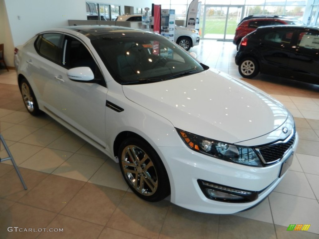 2013 Optima SX Limited - Snow White Pearl / Black photo #1