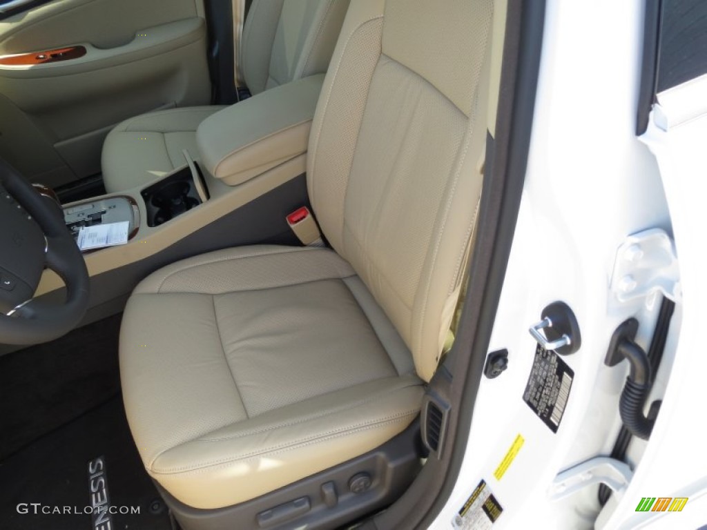 Cashmere Interior 2013 Hyundai Genesis 3.8 Sedan Photo #72408245