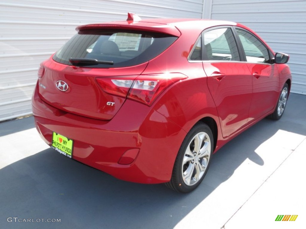 2013 Elantra GT - Volcanic Red / Beige photo #3
