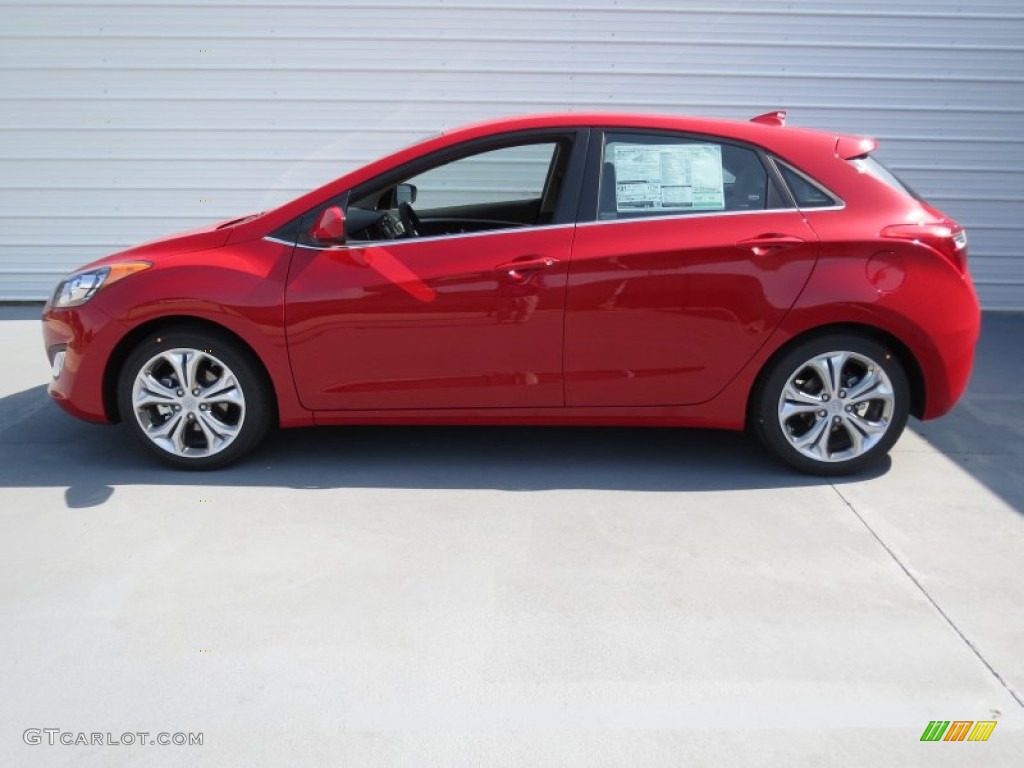 2013 Elantra GT - Volcanic Red / Beige photo #5