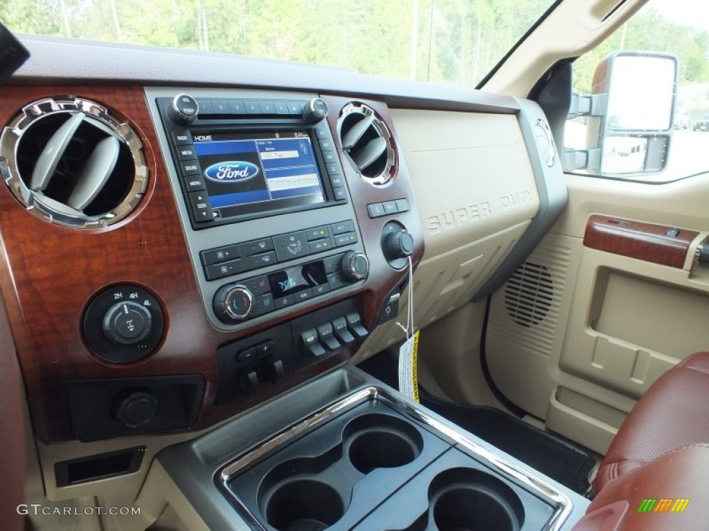 2012 F250 Super Duty King Ranch Crew Cab 4x4 - Autumn Red Metallic / Chaparral Leather photo #16