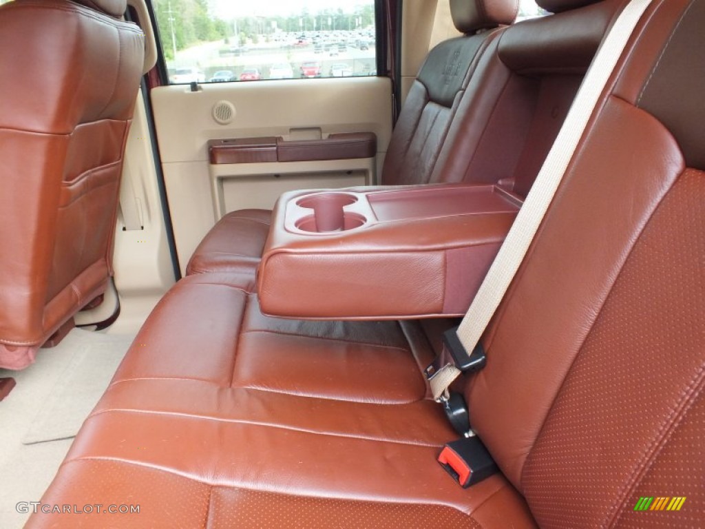 2012 F250 Super Duty King Ranch Crew Cab 4x4 - Autumn Red Metallic / Chaparral Leather photo #28