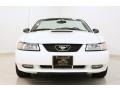2000 Crystal White Ford Mustang GT Convertible  photo #2