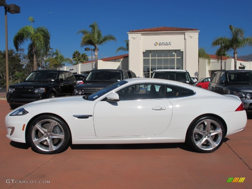 Polaris White 2013 Jaguar XK XKR Coupe Exterior Photo #72410879