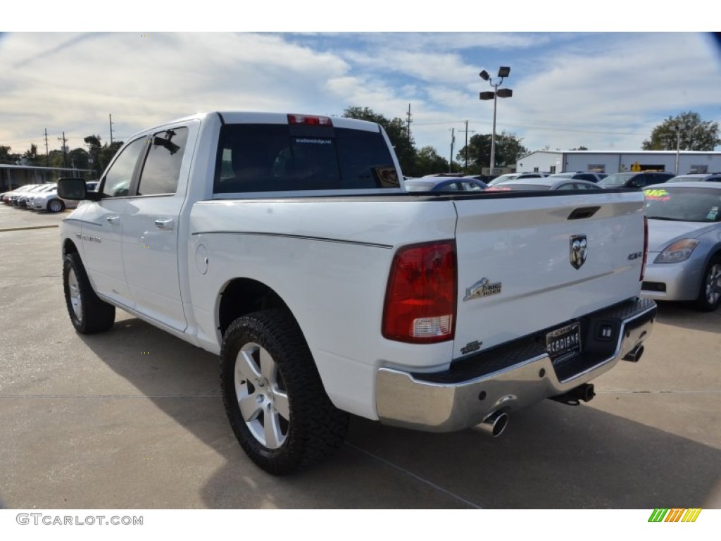 2011 Ram 1500 Big Horn Crew Cab 4x4 - Bright White / Dark Slate Gray/Medium Graystone photo #3