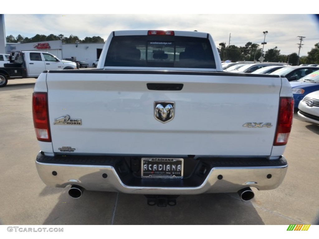 2011 Ram 1500 Big Horn Crew Cab 4x4 - Bright White / Dark Slate Gray/Medium Graystone photo #4