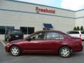 2002 Radiant Ruby Red Pearl Honda Civic LX Sedan  photo #3