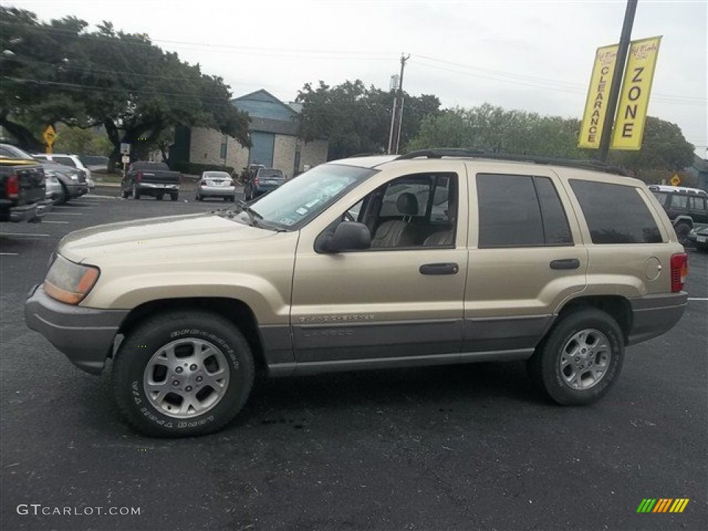 2000 Grand Cherokee Laredo - Champagne Pearlcoat / Camel photo #7